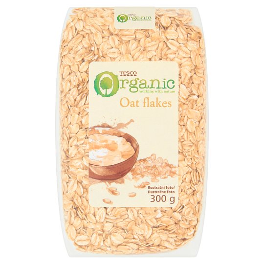 Tesco Organic Ovsené vločky 300 g