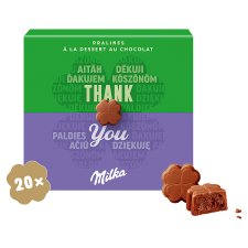 Milka Thank You Box of Chocolates, Cocoa Filling 110 g