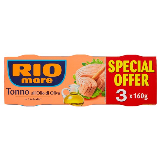 Rio Mare Tuniak v olivovom oleji 3 x 160 g