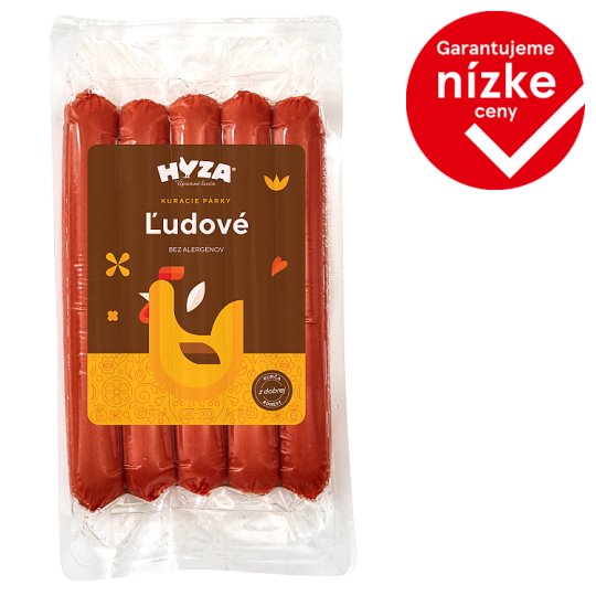 Hyza Ľudové kuracie párky 300 g