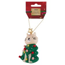 Tesco Festive Fun Cat Hanging Decoration