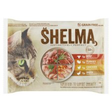 Shelma Steamed Filets without Grain with Chicken, Beef, Duck and Turkey 4 x 85 g