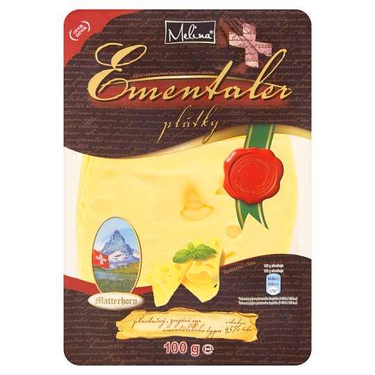 Melina Ementaler zrejúci syr plátky 100 g