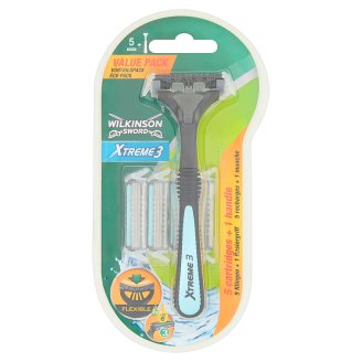 Wilkinson Sword Xtreme3 3-čepieľková hlavica 5 ks a rukoväť 1 ks