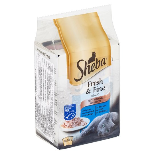 Sheba Fresh & Fine Rybací výber v šťave 6 x 50 g