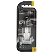 Aroma Car Ventis Black osviežovač vzduchu do mriežky ventilátora náplň 8 ml