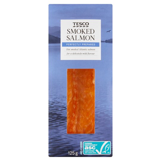 Tesco Smoked Atlantic Salmon with Skin 125 g