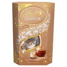 Lindt Lindor Bonbóny z mliečnej čokolády s jemnou náplňou s chuťou Irish Cream 200 g