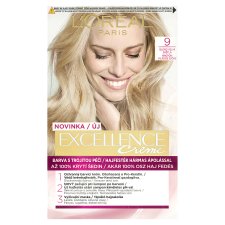 L'Oréal Paris Excellence Créme 9 , blond veľmi svetlá, 72 +48 +12 +60 ml