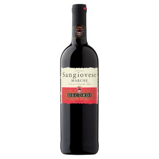 Decordi Sangiovese Marche IGT intenzívne a mäkké červené víno 0,75 l