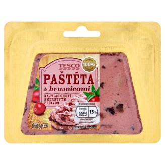 Tesco Paštéta s brusnicami 125 g