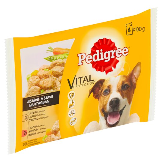 Pedigree Vital Protection 100% kompletná výživa v šťave 4 x 100 g