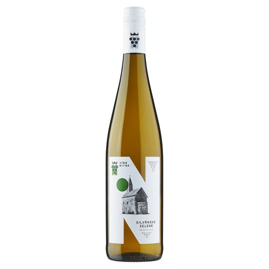 Víno Nitra Silvánske zelené biele víno neskorý zber suché D.S.C. 0,75 l