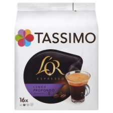 Tassimo L'OR Espresso Lungo Profondo Coffee Roasted Ground 16 x 8 g