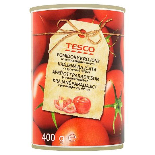 Tesco Krájané paradajky v paradajkovej šťave 400 g