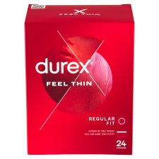 Durex Feel Thin Regular Fit prezervatívy 24 ks