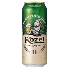 Velkopopovický Kozel 11 pivo výčapný ležiak svetlý 500 ml