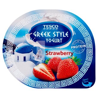 Tesco Jogurt gréckeho typu jahodový 140 g