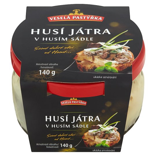 Veselá Pastýřka Husacia pečeň v husacej masti 140 g