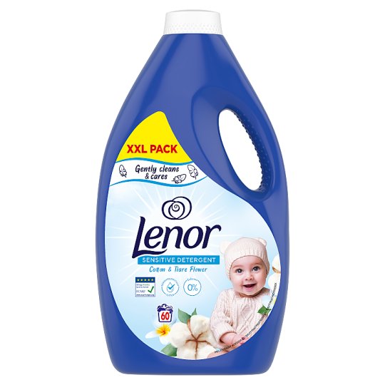 LENOR Washing Liquid Laundry Detergent 60 Washes, Sensitive - Tesco ...