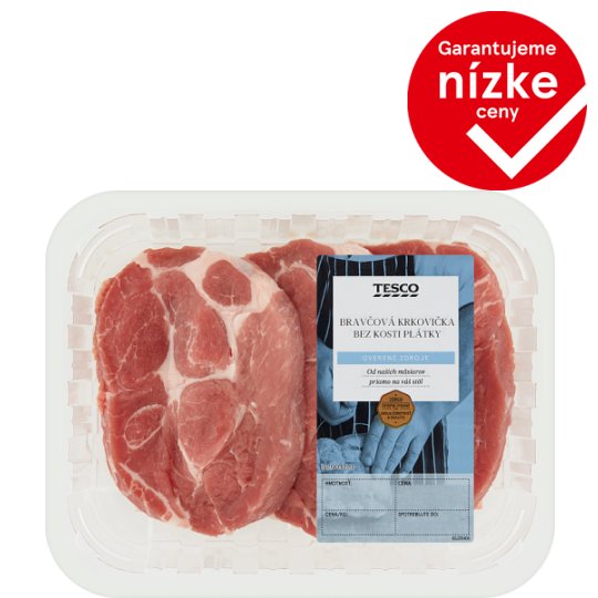Tesco Pork Neck Boneless Slices 0.400 kg