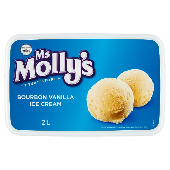 Ms Molly's Mrazený krém vanilkový s Bourbon vanilkou 2 l