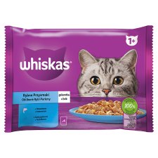 Whiskas 1+ Popular Fish Dishes in Jelly 4 x 85 g (340 g)