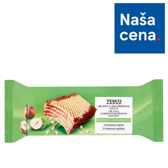 Tesco Oblátka s lieskovoorieškovou náplňou 47 g