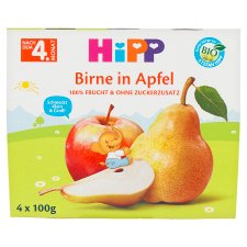 HiPP Organic Apples with Pears 4 x 100 g (400 g)