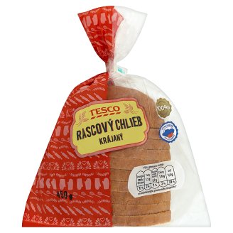 Tesco Rascový chlieb krájaný 450 g