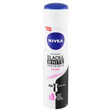 Nivea Black & White Invisible Clear Sprej antiperspirant 150 ml