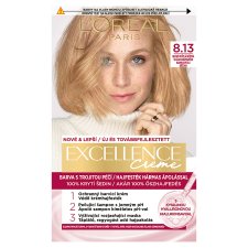 L'Oréal Paris Excellence 8 .13 Blond svetlá béžová, 72 ml + 48 ml + 12 ml + 60 ml