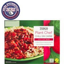 Tesco Plant Chef Chilli Sin Carne 350 g