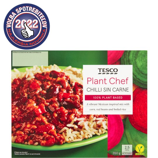 Tesco Plant Chef Chilli Sin Carne 350 g Tesco Groceries