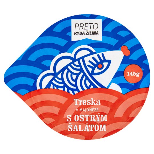 Ryba Žilina Preto Treska v majonéze s ostrým šalátom 145 g