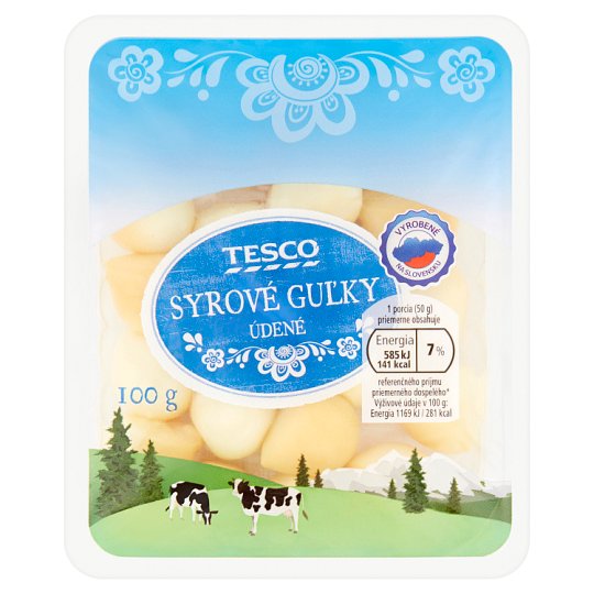Tesco Syrové guľky údené 100 g