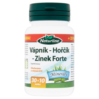 Naturline Vápnik, horčík, zinok forte výživový doplnok 30 tabliet