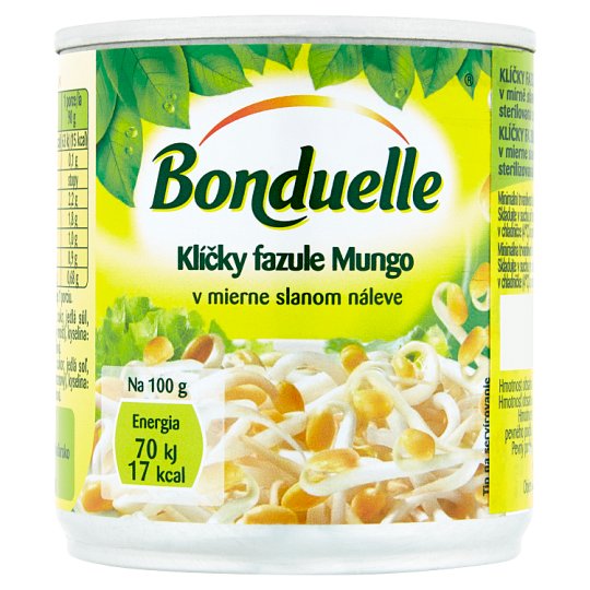 Bonduelle Klíčky fazule Mungo v mierne slanom náleve 200 g
