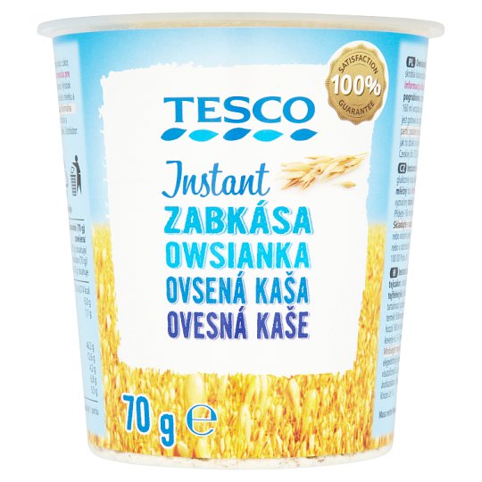 Tesco Instant ovsená kaša 70 g Tesco Potraviny