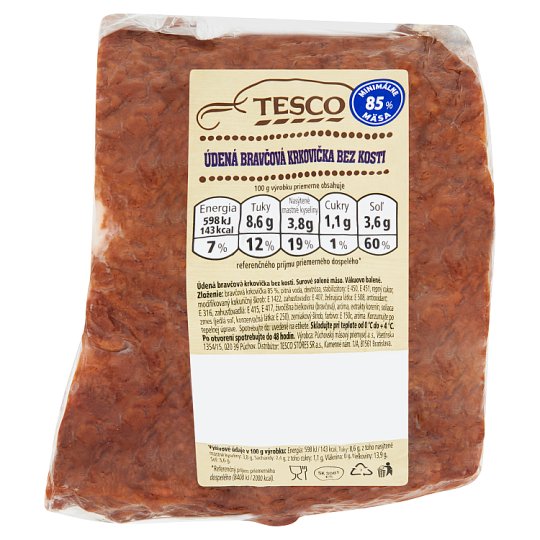 Tesco Údená bravčová krkovička bez kosti