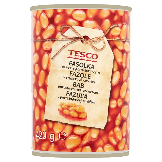 Tesco Fazuľa v paradajkovej omáčke 420 g