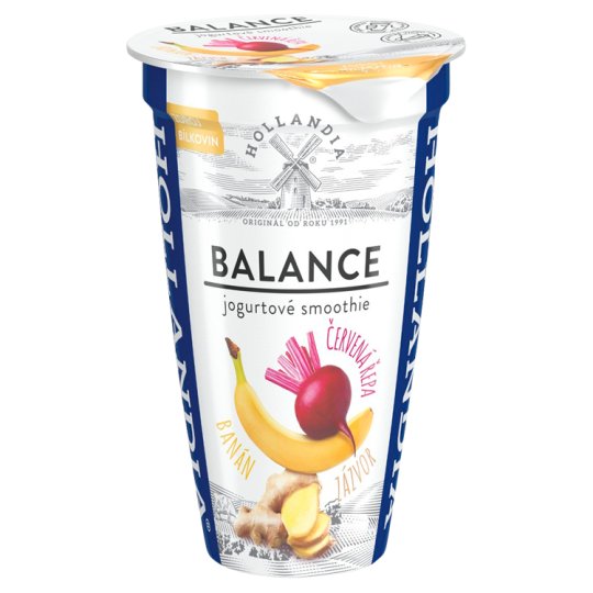 Hollandia Balance jogurtové smoothie banán cvikla zázvor 230 g