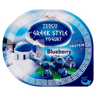 Tesco Jogurt gréckeho typu s čučoriedkovou príchuťou 140 g