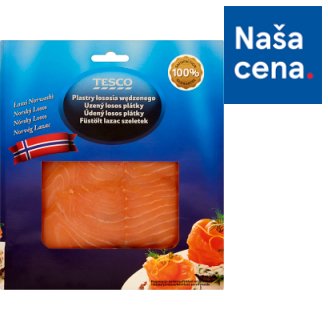 Tesco Údený losos plátky 100 g