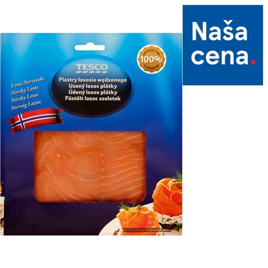Tesco Údený losos plátky 100 g