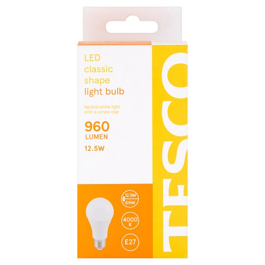 Tesco LED žiarovka 12.5W (69W) E27