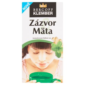 Bercoff Klember Wellness Zázvor mäta aromatizovaný bylinný čaj 20 x 2,0 g