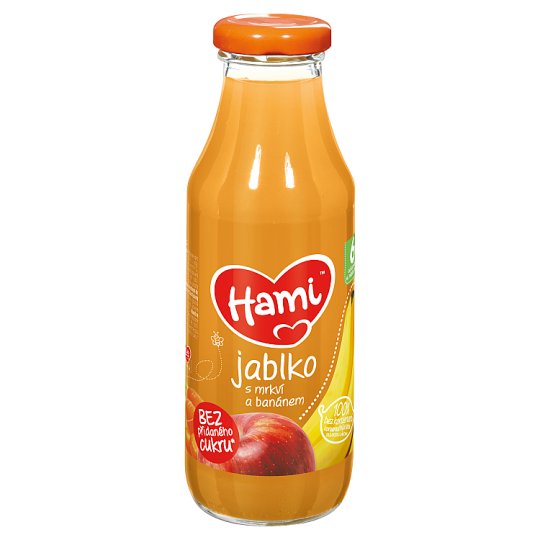 Hami Jablko s mrkvou a banánom 300 ml