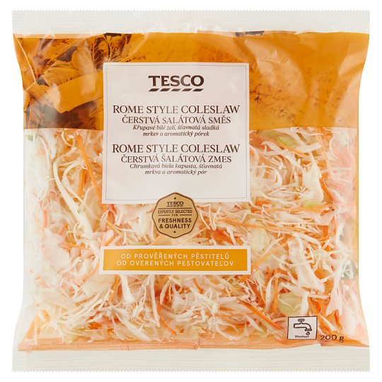 Tesco Rome Style Coleslaw Fresh Salad Mix 200 g