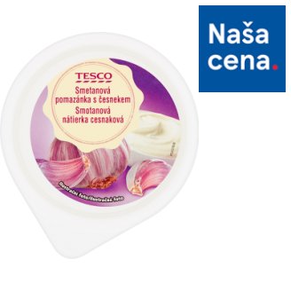 Tesco Smotanová nátierka cesnaková 150 g